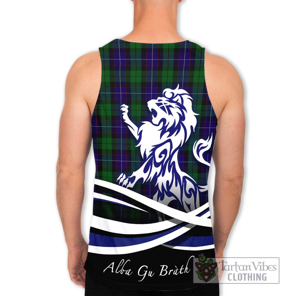 Mitchell Tartan Men's Tank Top with Alba Gu Brath Regal Lion Emblem - Tartan Vibes Clothing