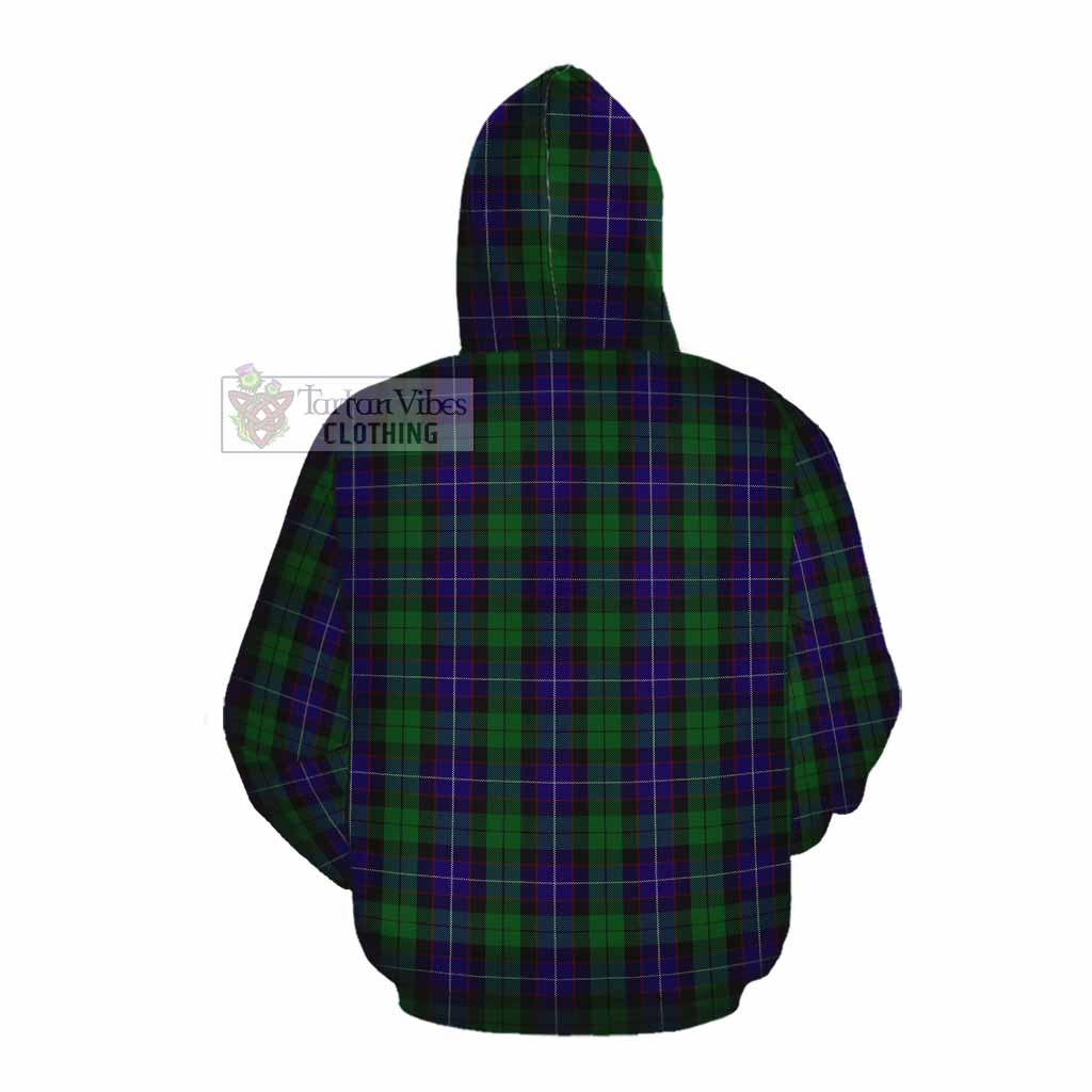 Mitchell Tartan Cotton Hoodie with Family Crest DNA In Me Style Pullover Hoodie - Tartan Vibes Clothing