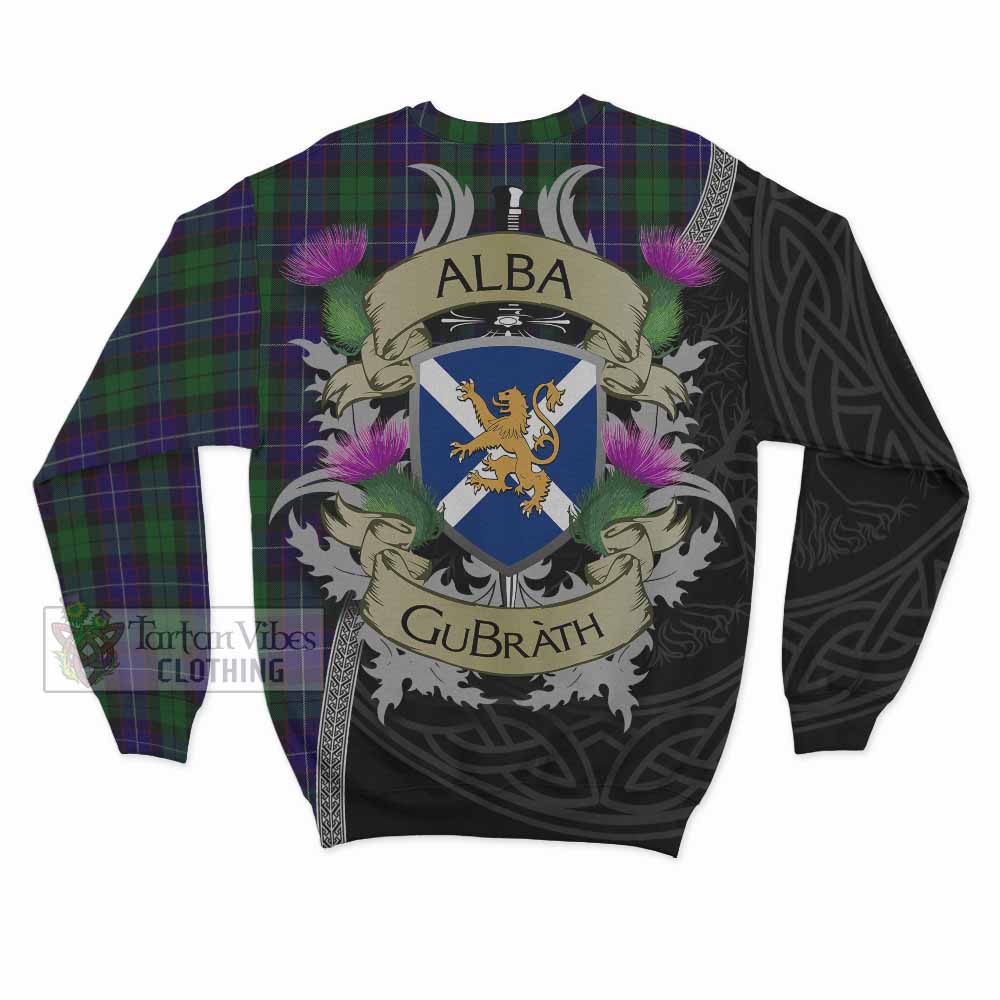 Mitchell Tartan Family Crest Sweatshirt Lion Rampant Royal Thistle Shield Celtic Inspired - Tartan Vibes Clothing