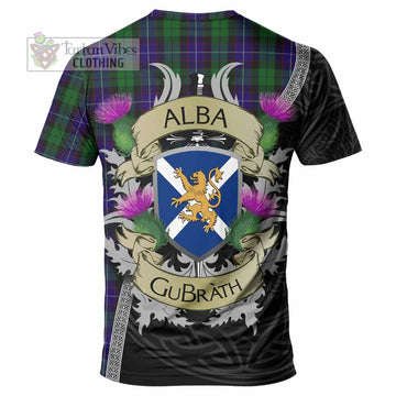 Mitchell Tartan Family Crest T-Shirt Lion Rampant Royal Thistle Shield Celtic Inspired - Tartan Vibes Clothing