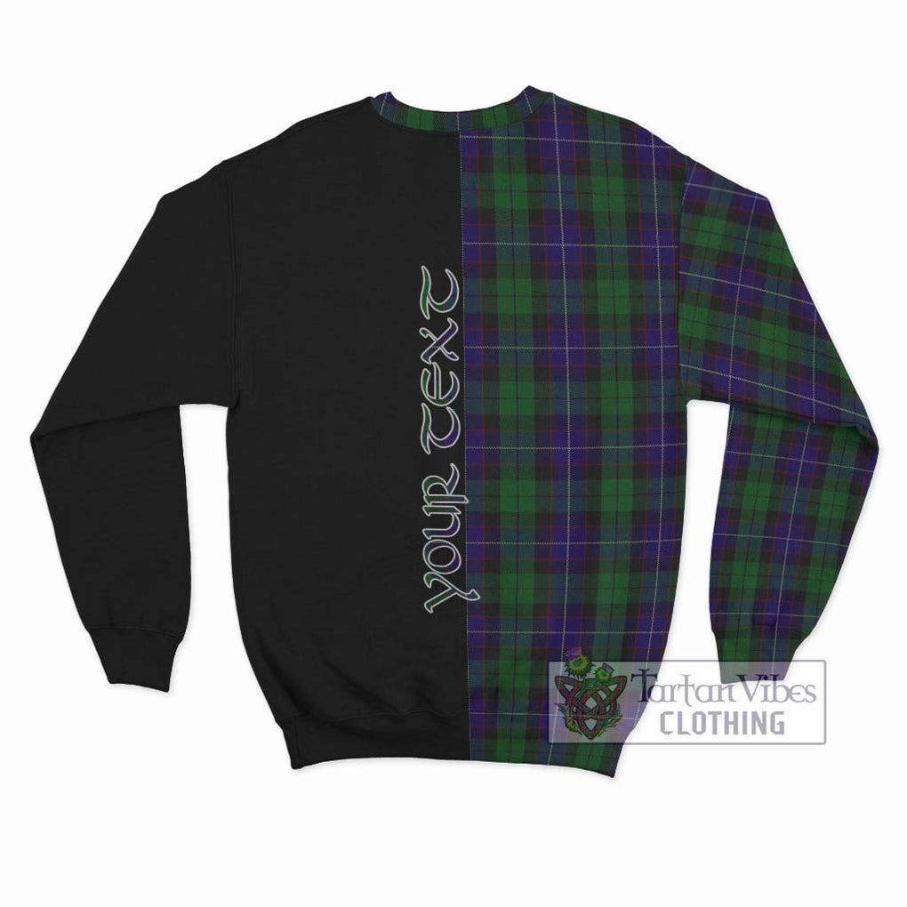 Mitchell Tartan Sweatshirt with Family Crest and Half Of Me Style - Tartan Vibes Clothing