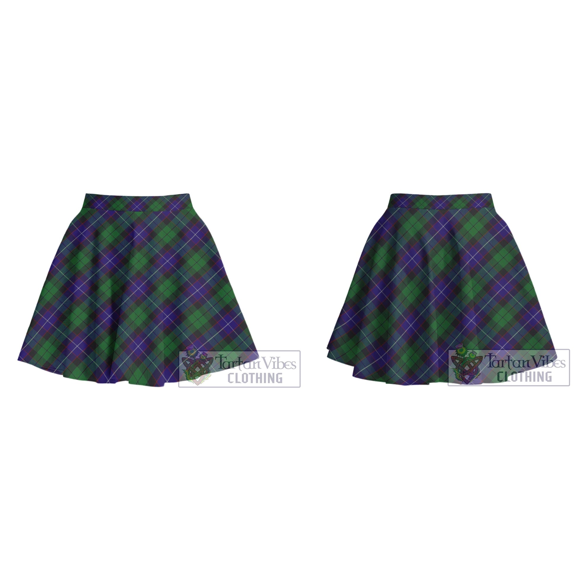 Mitchell Tartan Women's Plated Mini Skirt Cross Style - Tartan Vibes Clothing