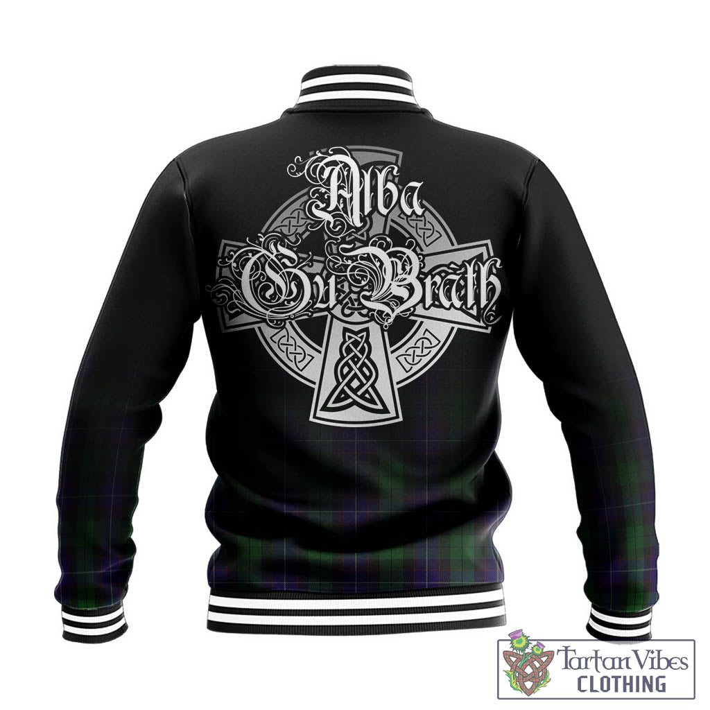 Mitchell Tartan Baseball Jacket Featuring Alba Gu Brath Family Crest Celtic Inspired - Tartan Vibes Clothing