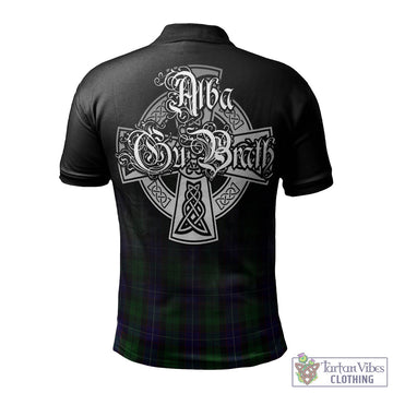 Mitchell Tartan Polo Shirt Featuring Alba Gu Brath Family Crest Celtic Inspired
