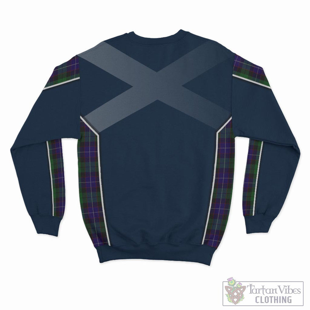 Tartan Vibes Clothing Mitchell Tartan Sweatshirt with Family Crest and Scottish Thistle Vibes Sport Style