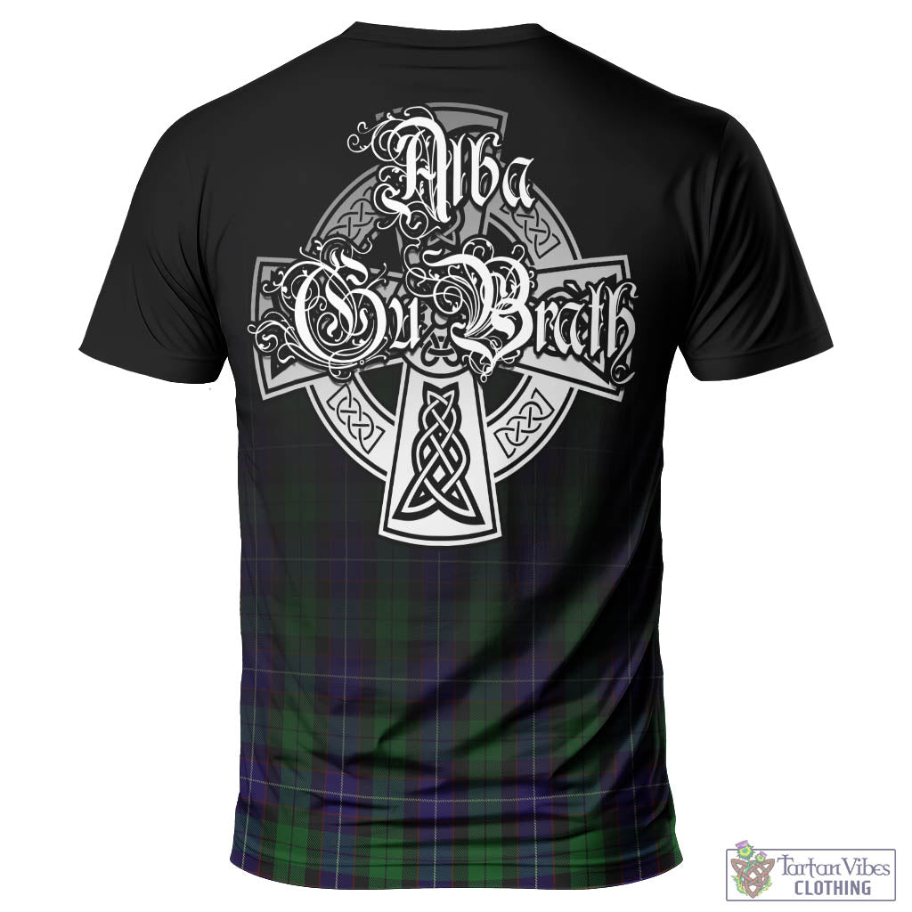 Mitchell Tartan T-Shirt Featuring Alba Gu Brath Family Crest Celtic Inspired - Tartan Vibes Clothing
