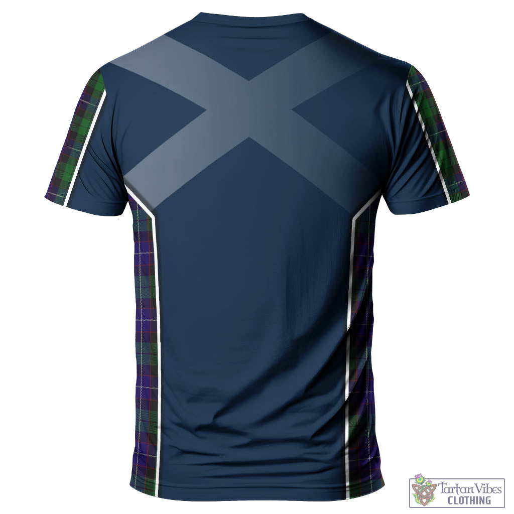 Mitchell Tartan T-Shirt with Family Crest and Scottish Thistle Vibes Sport Style - Tartan Vibes Clothing