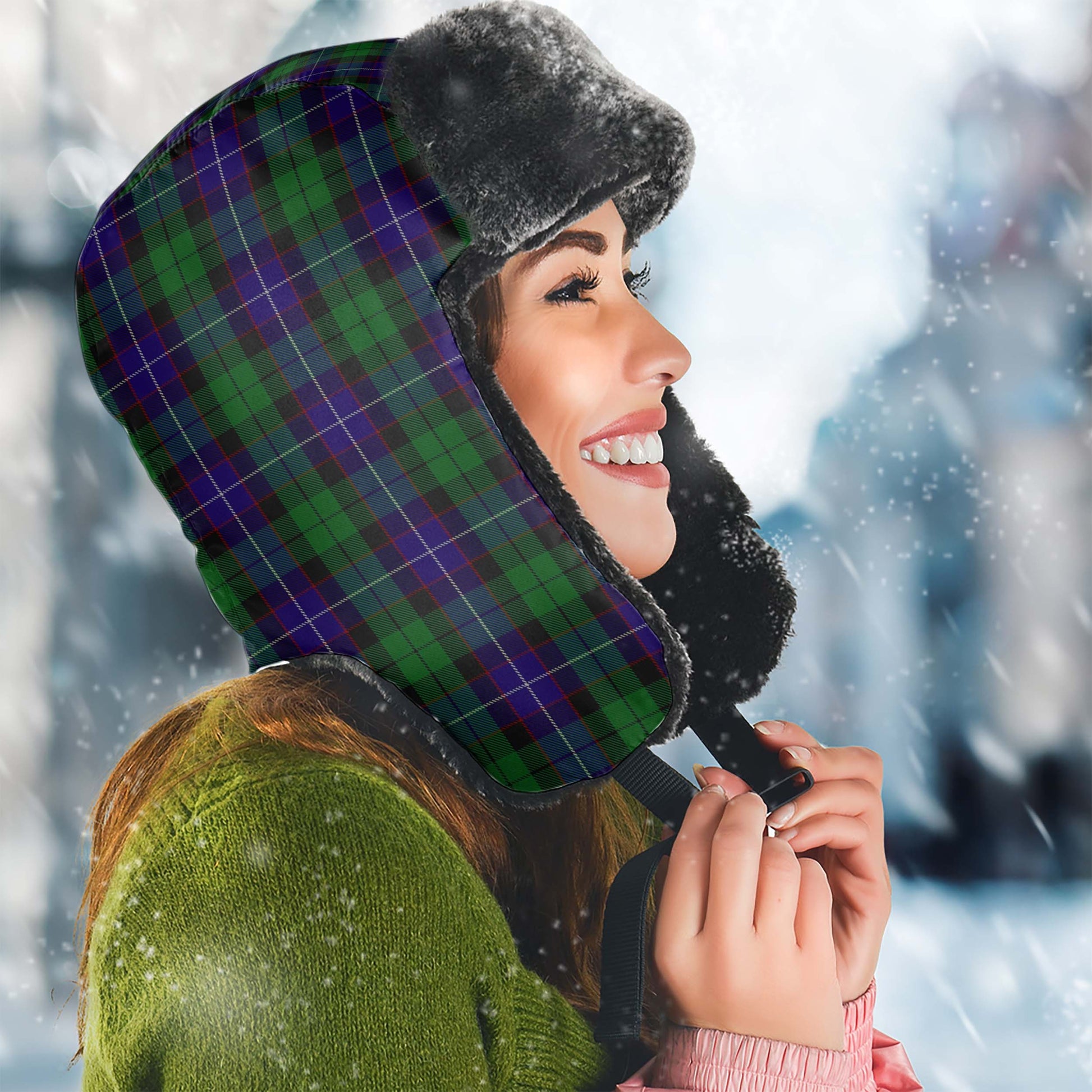 Mitchell Tartan Winter Trapper Hat - Tartan Vibes Clothing