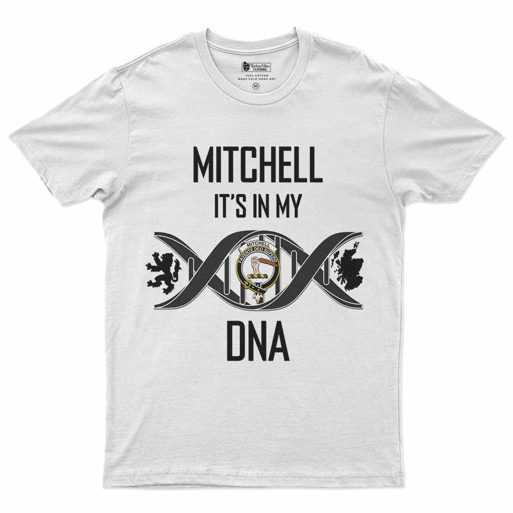 Mitchell Clan DNA Men's T-Shirt White - Tartan Vibes Clothing