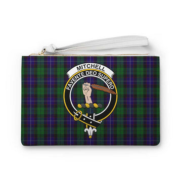 Tartan Vibes Clothing Mitchell Family Crest Tartan Clutch Bag