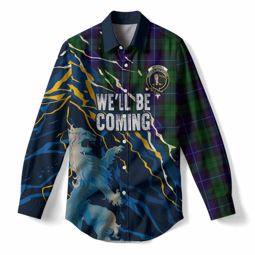 Mitchell Scotland Tartan Women Casual Shirt WC2026 Football - We'll Be Coming