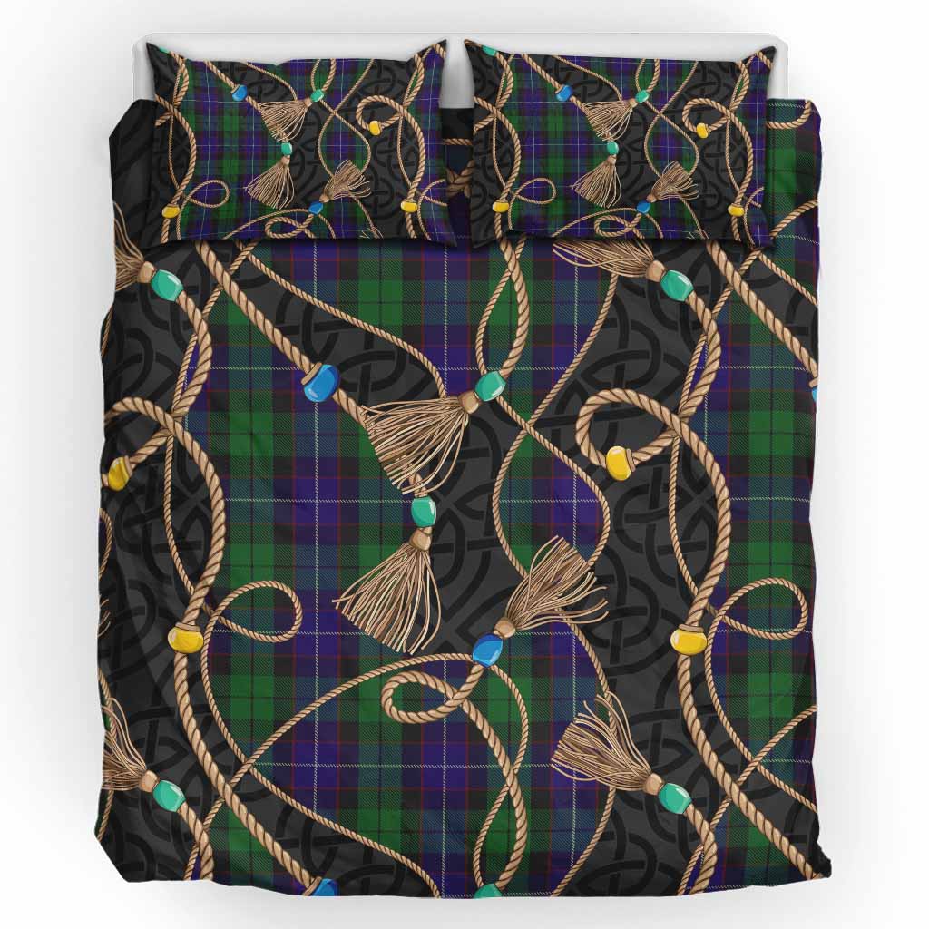 Mitchell Scottish Tartan Twisted Ropes Stylized Bedding Set UK Bedding Set UK King 91*87 inch - Tartan Vibes Clothing