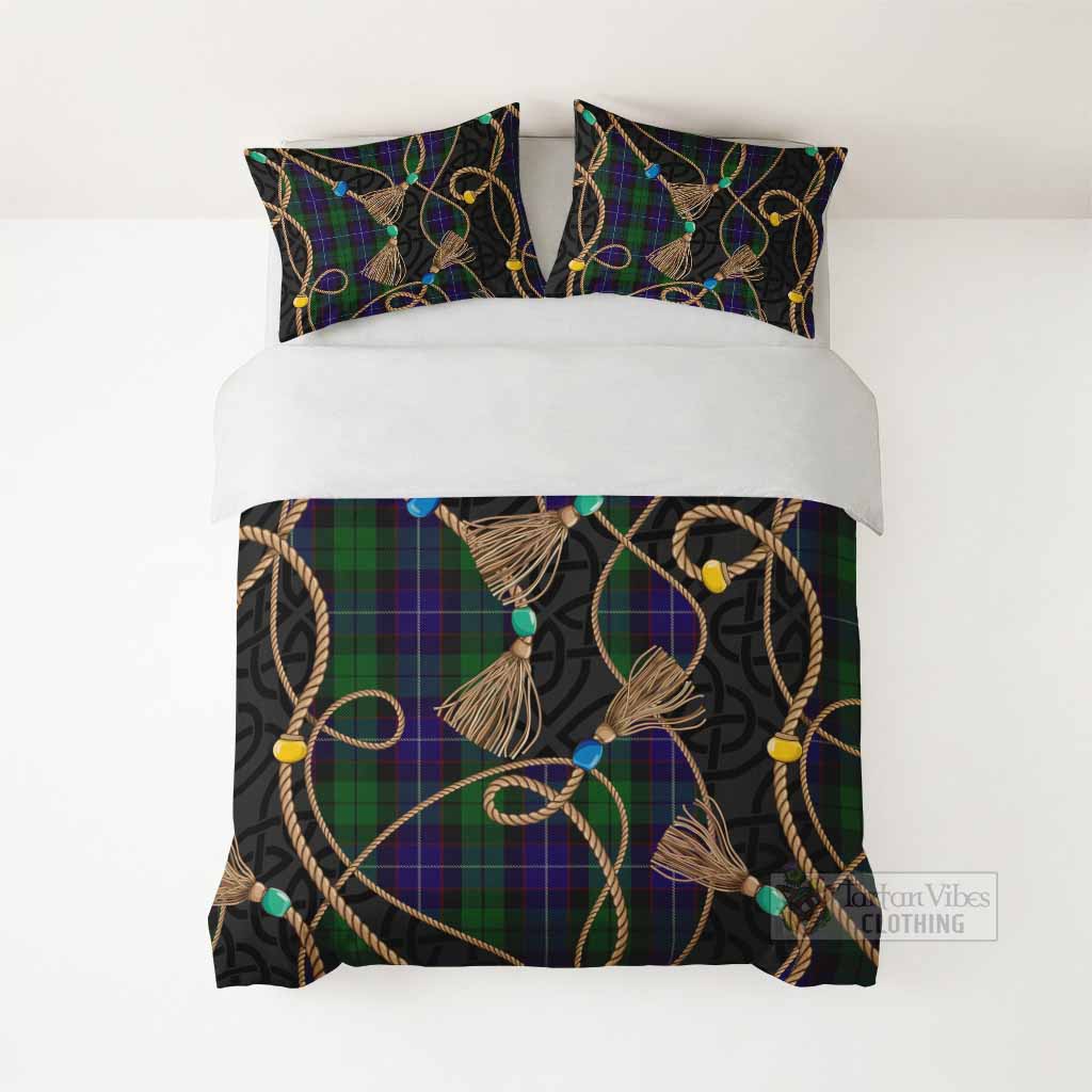 Mitchell Scottish Tartan Twisted Ropes Stylized Bedding Set - Tartan Vibes Clothing