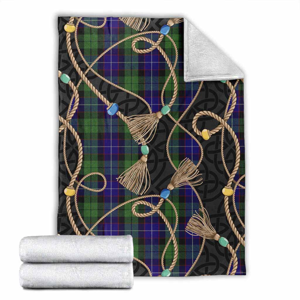 Mitchell Scottish Tartan Twisted Ropes Stylized Blanket X-Large 59 x 79 inches 150 x 200 cm - Tartan Vibes Clothing
