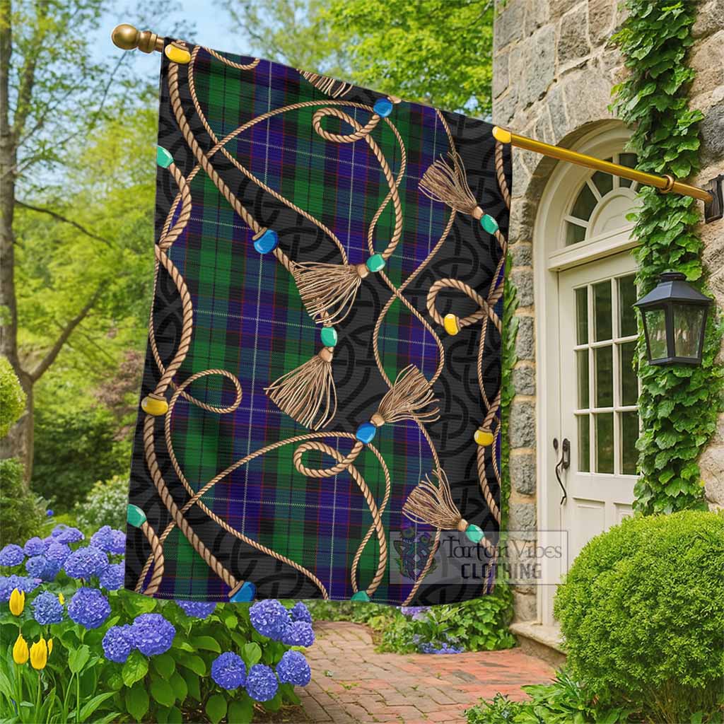 Mitchell Scottish Tartan Twisted Ropes Stylized Garden Flag - Tartan Vibes Clothing