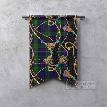 Mitchell Scottish Tartan Twisted Ropes Stylized Gonfalon Fishtail - Tartan Vibes Clothing