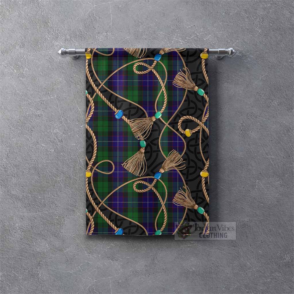 Mitchell Scottish Tartan Twisted Ropes Stylized Gonfalon Rectangle - Tartan Vibes Clothing