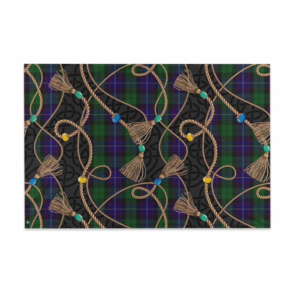 Mitchell Scottish Tartan Twisted Ropes Stylized House Flag 48*72 inch (120*180 cm) - Tartan Vibes Clothing