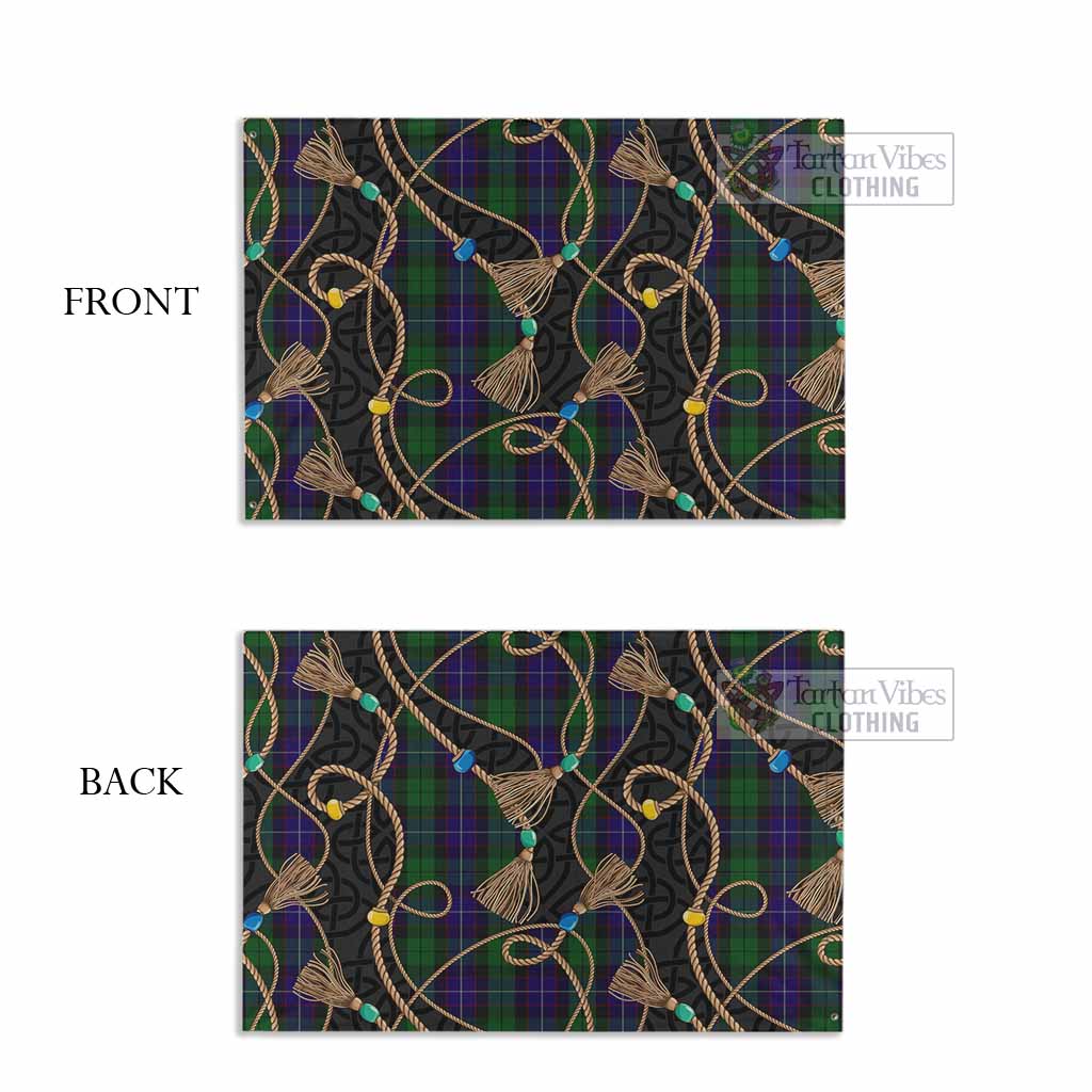 Mitchell Scottish Tartan Twisted Ropes Stylized House Flag - Tartan Vibes Clothing