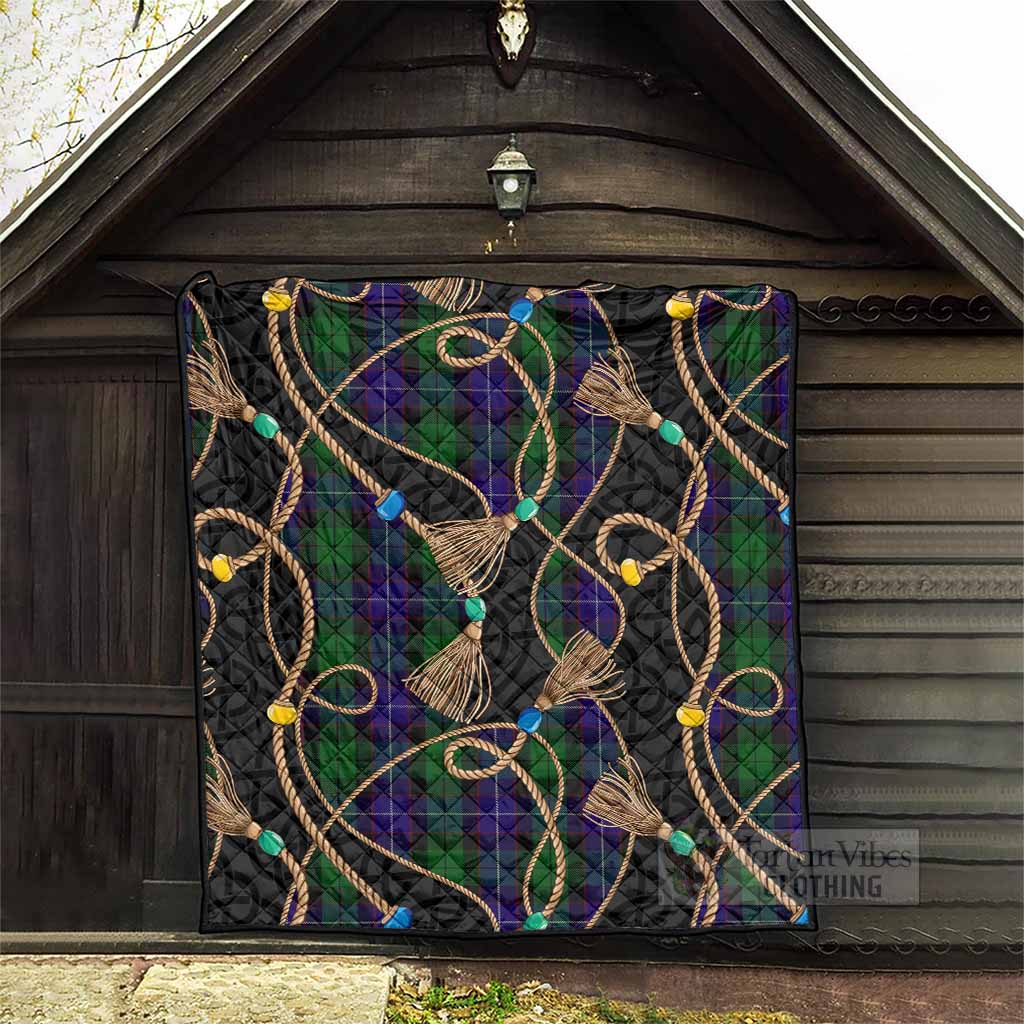 Mitchell Scottish Tartan Twisted Ropes Stylized Premium Quilt - Tartan Vibes Clothing