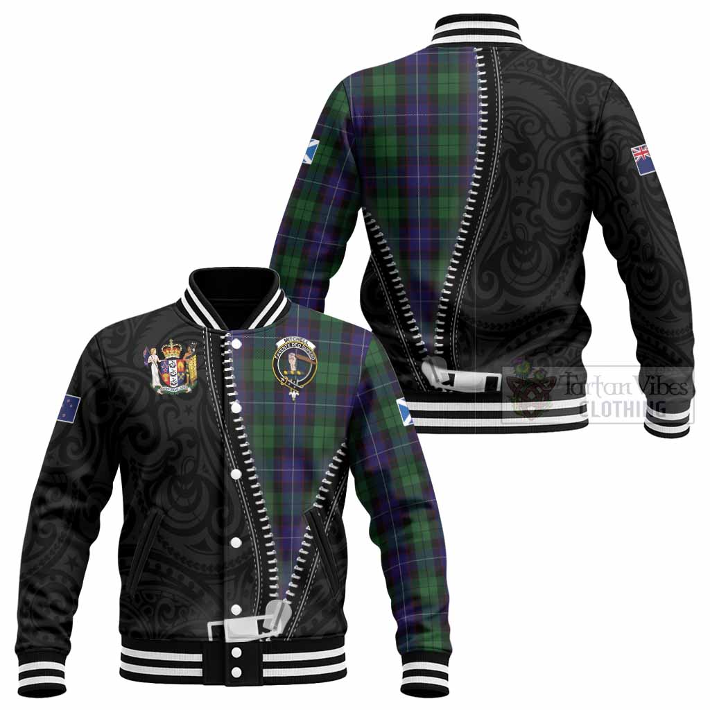 Mitchell Tartan Baseball Jacket New Zealand Pattern Unique Zipper Stylized