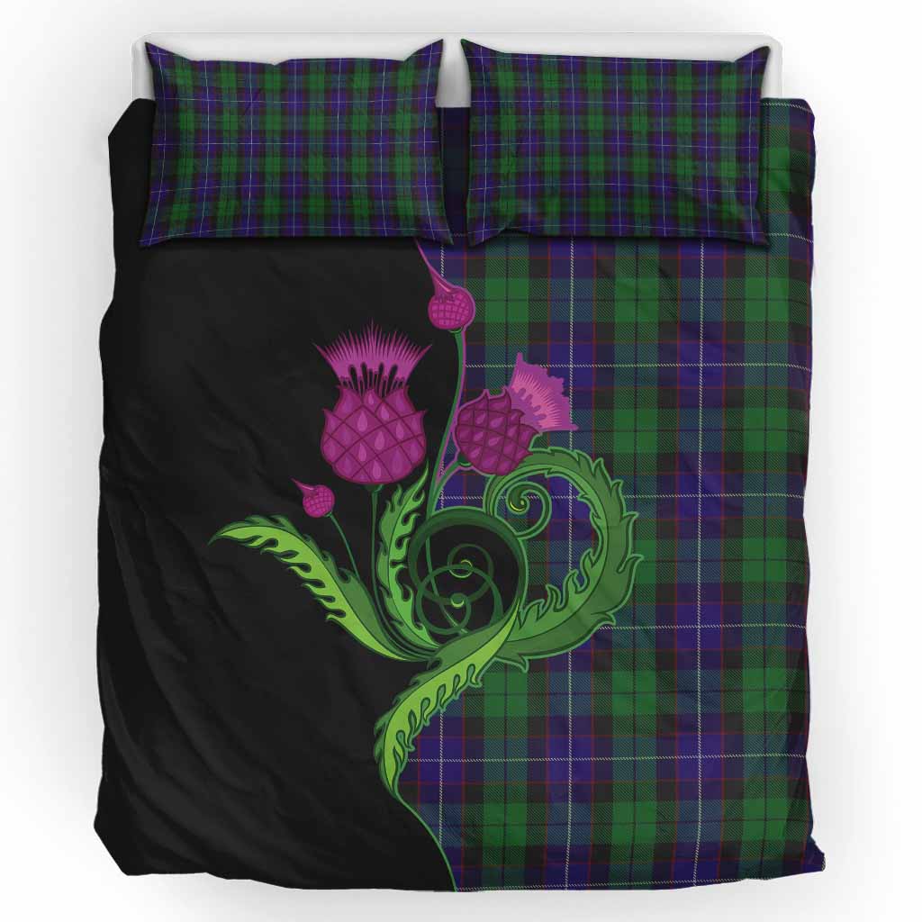 Mitchell Tartan Bedding Set Traditional Scottish Thistle UK Bedding Set UK King 91*87 inch - Tartan Vibes Clothing