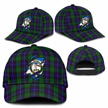 Mitchell Tartan Classic Cap with Family Crest In Me Style