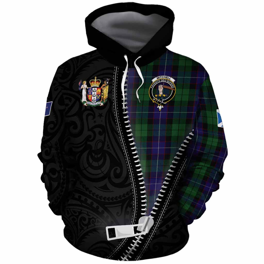 Mitchell Tartan Cotton Hoodie New Zealand Pattern Unique Zipper Stylized