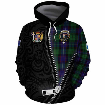 Mitchell Tartan Cotton Hoodie New Zealand Pattern Unique Zipper Stylized