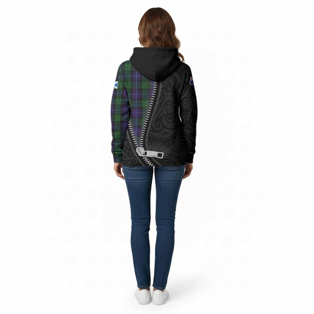 Mitchell Tartan Cotton Hoodie New Zealand Pattern Unique Zipper Stylized