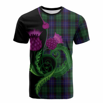 Mitchell Tartan Cotton T-shirt Traditional Scottish Thistle