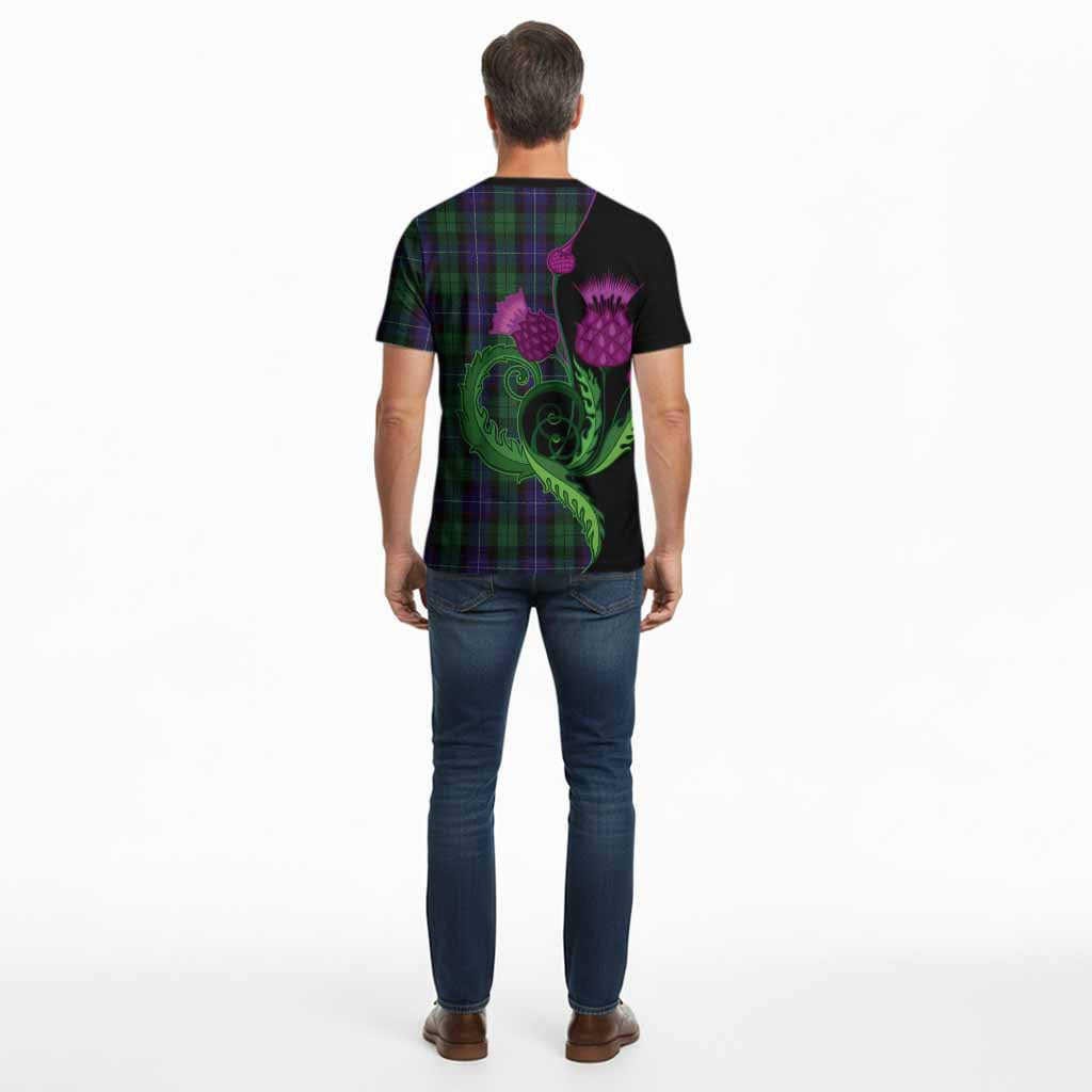 Mitchell Tartan Cotton T-shirt Traditional Scottish Thistle