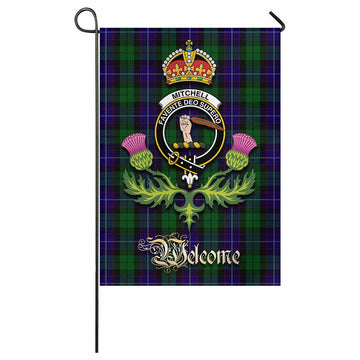 Mitchell Tartan Family Crest Garden Flag Royal Thistle Welcome Style