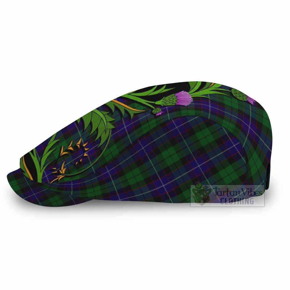Mitchell Tartan Flat Cap, Jeff Cap Scottish Thistle Pride Heritage Art - Tartan Vibes Clothing