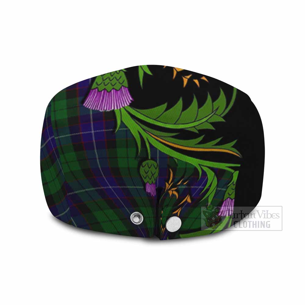Mitchell Tartan Flat Cap, Jeff Cap Scottish Thistle Pride Heritage Art - Tartan Vibes Clothing