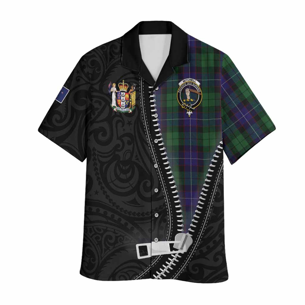Mitchell Tartan Hawaiian Shirt New Zealand Pattern Unique Zipper Stylized
