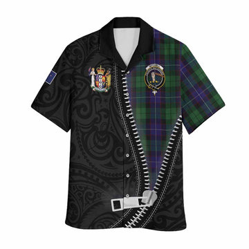 Mitchell Tartan Hawaiian Shirt New Zealand Pattern Unique Zipper Stylized