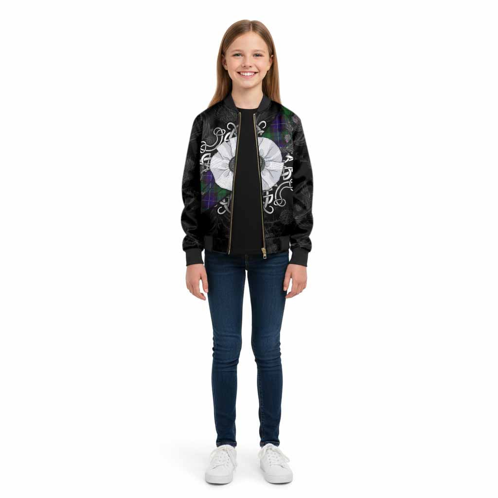 Mitchell Tartan Kid Bomber Jacket Jacobite White Rose - Tartan Vibes Clothing