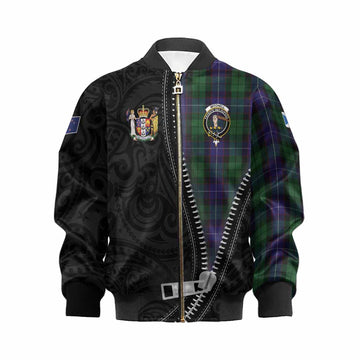 Mitchell Tartan Kid Bomber Jacket New Zealand Pattern Unique Zipper Stylized