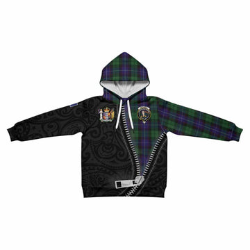 Mitchell Tartan Kid Hoodie New Zealand Pattern Unique Zipper Stylized