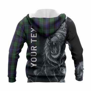 Mitchell Tartan Knitted Hoodie Roaring Lion Heritage