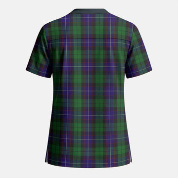 Mitchell Tartan Scrub Top - Tartan Vibes Clothing