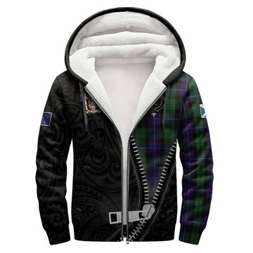 Mitchell Tartan Sherpa Hoodie New Zealand Pattern Unique Zipper Stylized