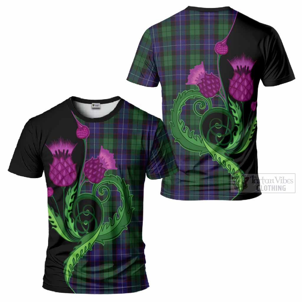Mitchell Tartan T-Shirt Traditional Scottish Thistle