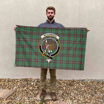(Customer's Request) MacKinnon Hunting Ancient Family Crest Tartan House Flag - Hole Style