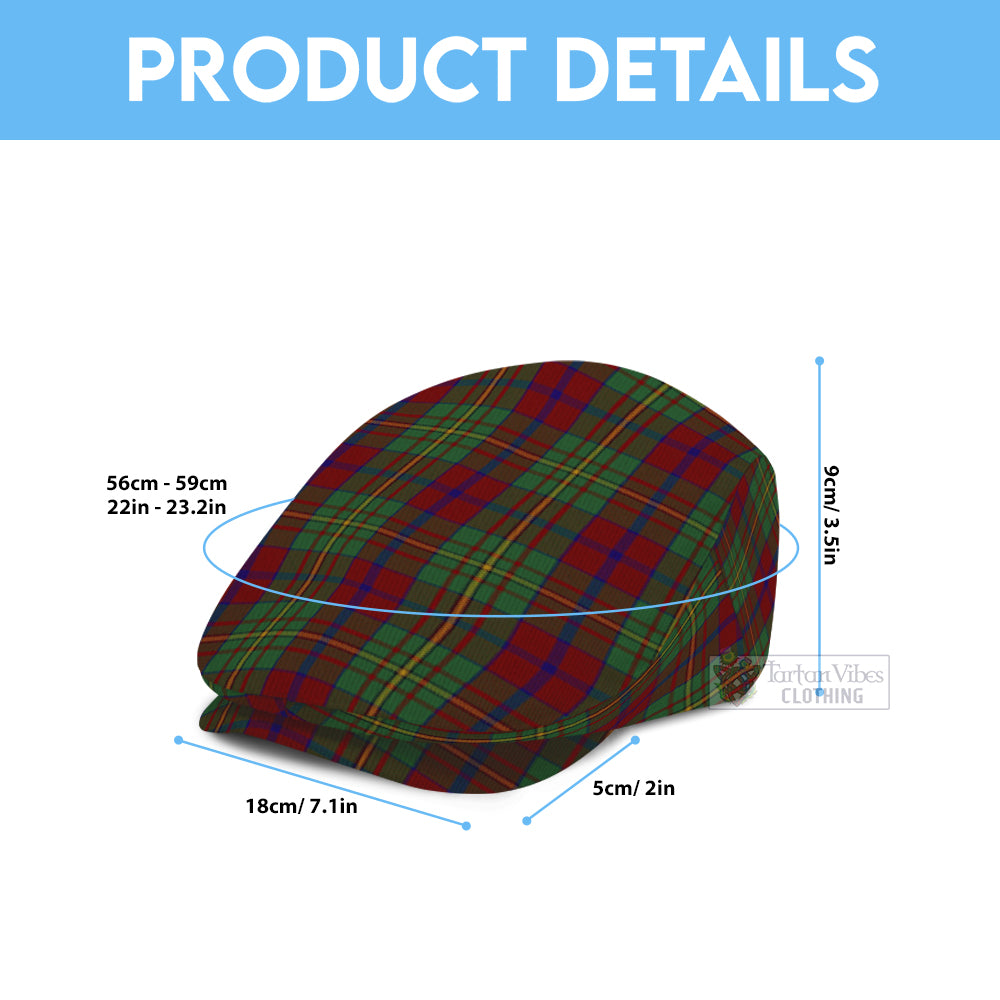 Craik Tartan Jeff Cap, Tartan Flat Cap - Tartan Vibes Clothing