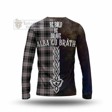 Moffat Tartan Family Crest Long Sleeve T-Shirt Alba Gu Brath Be Brave Lion Ancient Style