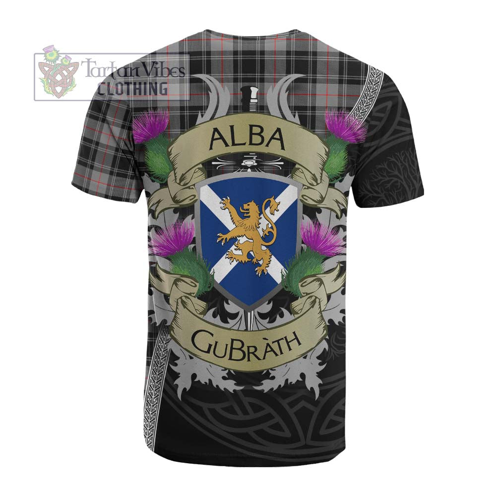 Tartan Vibes Clothing Moffat Tartan Family Crest Cotton T-shirt Lion Rampant Royal Thistle Shield Celtic Inspired