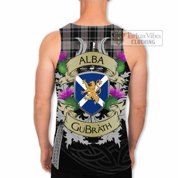 Moffat Tartan Family Crest Men's Tank Top Lion Rampant Royal Thistle Shield Celtic Inspired