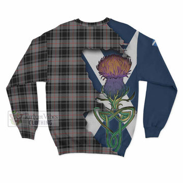 Tartan Vibes Clothing Moffat Tartan Family Crest Sweatshirt Scottish Thistle Celtic Inspired